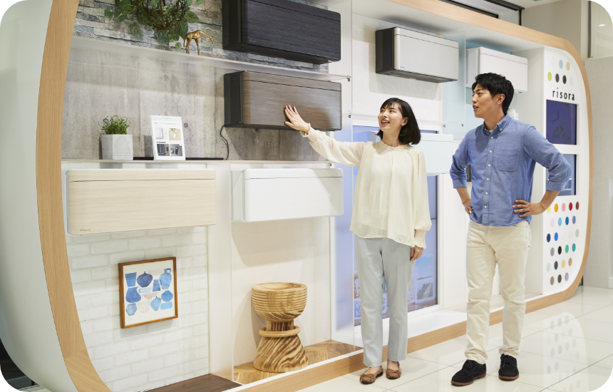最新機器や人気の商品を実際に見て触って、納得できる。